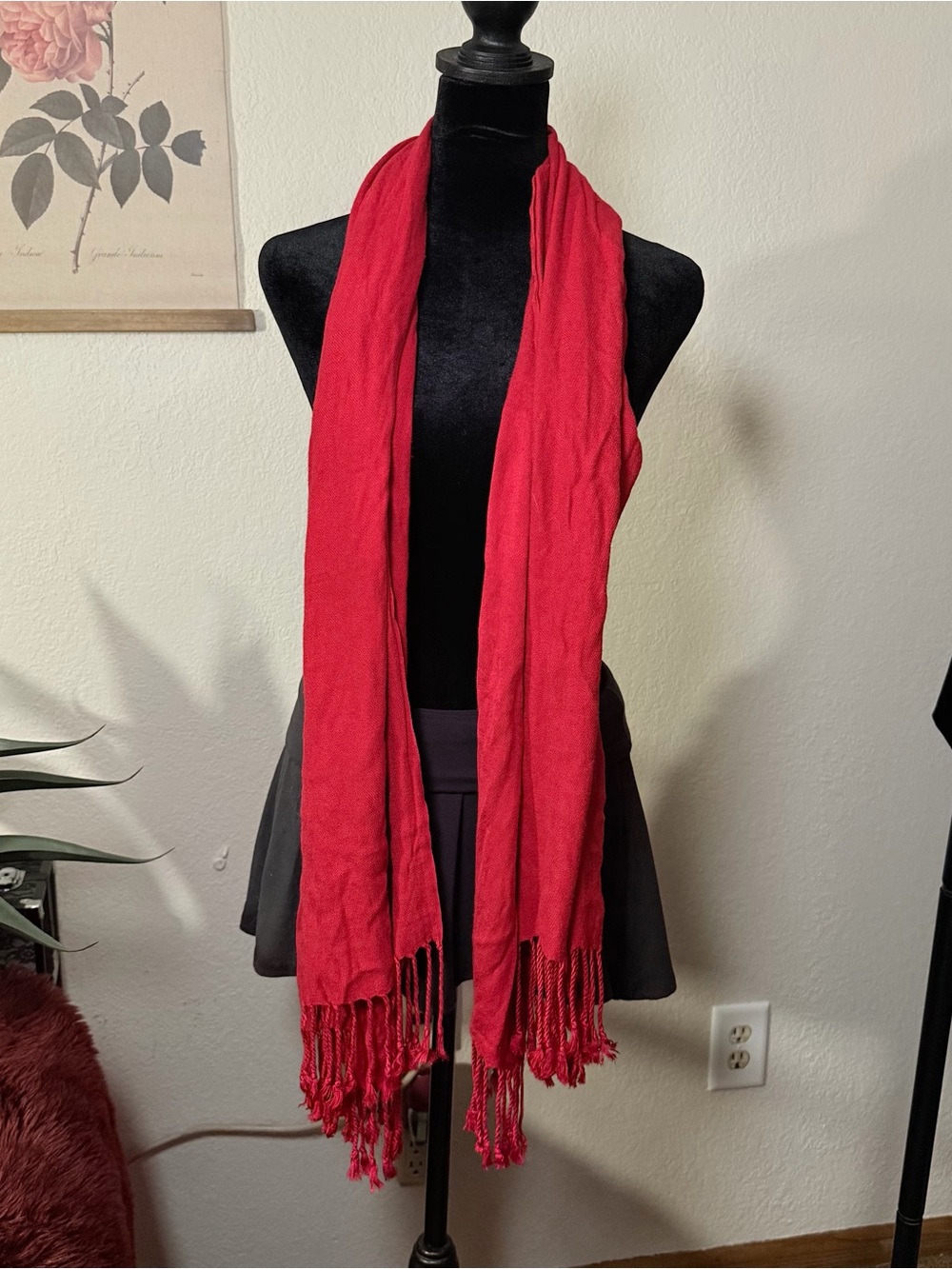 Red Scarf / Shawl